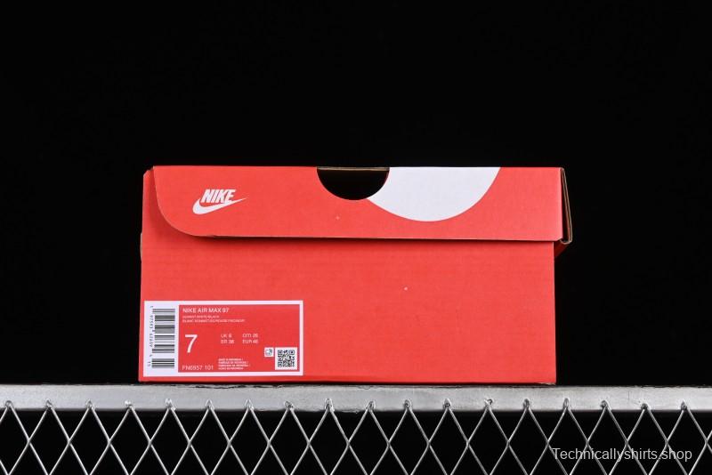 Nike Air Max 97 Retro Running Shoes with Full-Sole Air Cushion - FN6957-101