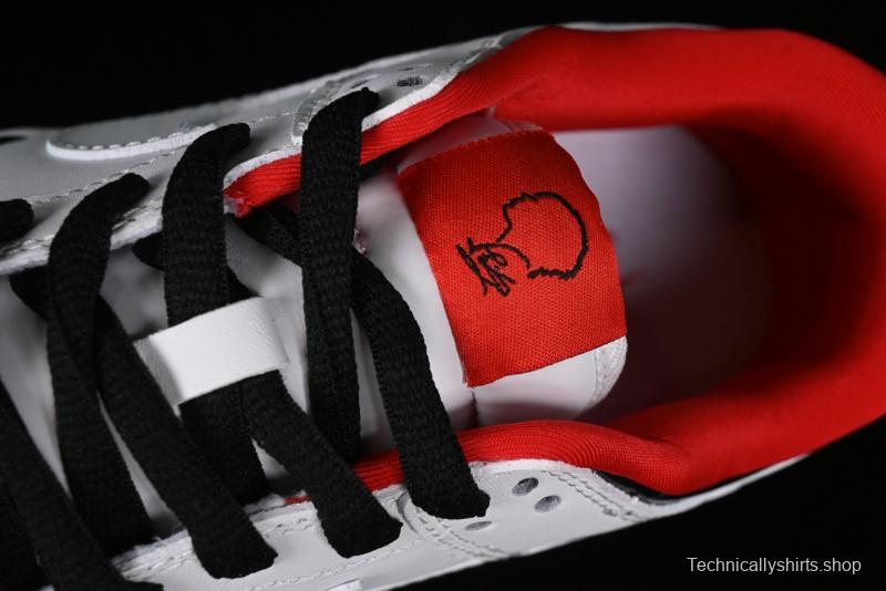 Nike SB Dunk Low UN Collaboration - White Black Patent Leather Anniversary Custom Low-Top Casual Skate Shoes - XB3802-349