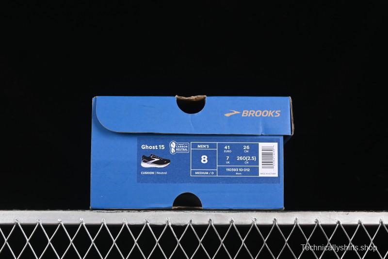 Brooks Ghost 15 Running Shoes with DNA LOFT V2 Cushioning and Breathable Air Mesh - 1103931D012