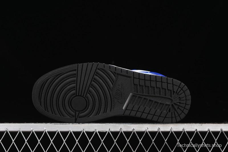 Nike Air Jordan 1 Low Retro Basketball Shoes White Blue - 553558-124