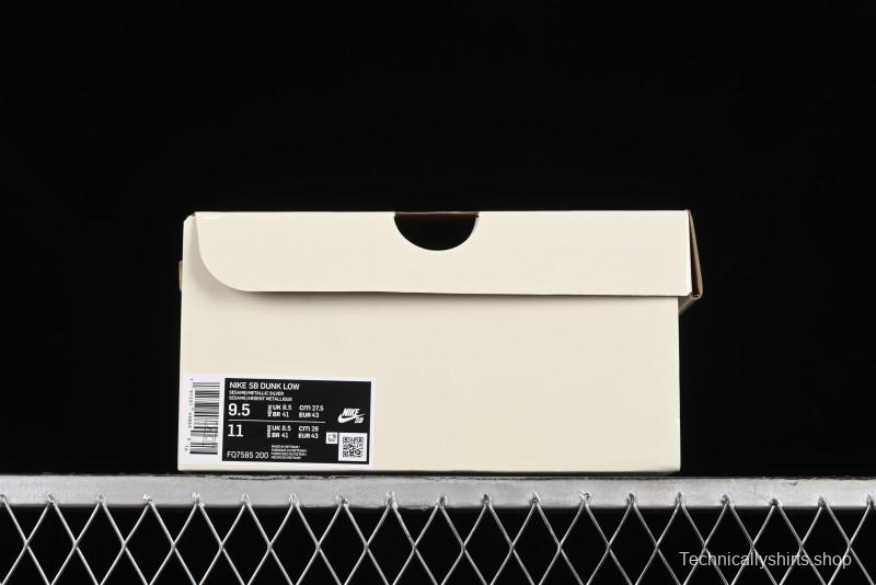 Nike SB Dunk Low Casual Skate Shoes with Escargot-Inspired Vanilla Garlic Butter Colorway - FQ7585-200