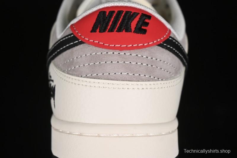 Nike SB Dunk Low Stussy Anniversary Edition Customized Low-Top Casual Skate Shoes - SJ1089-001