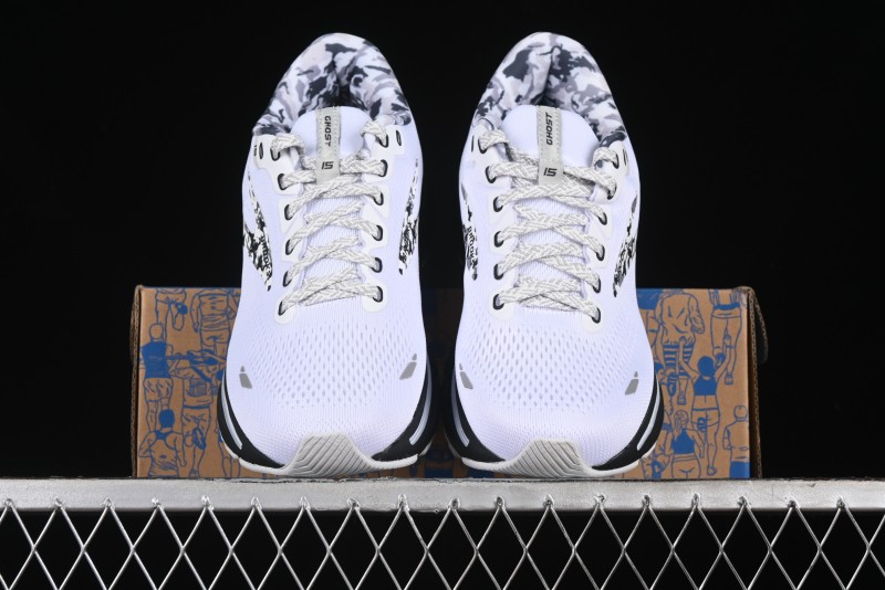 Brooks Ghost 15 Running Shoes with DNA LOFT V2 Cushioning and Breathable Air Mesh - 1103931D149