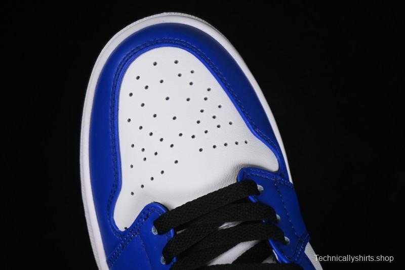 Nike Air Jordan 1 Low Retro Basketball Shoes White Blue - 553558-124