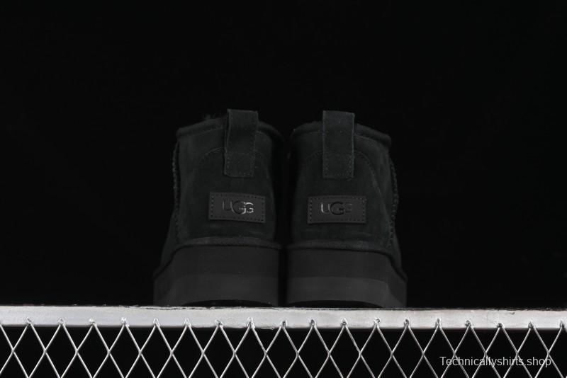 UGG Classic Ultra Mini Platform 3CM Wool Blend Mini Short Boots - 1135092