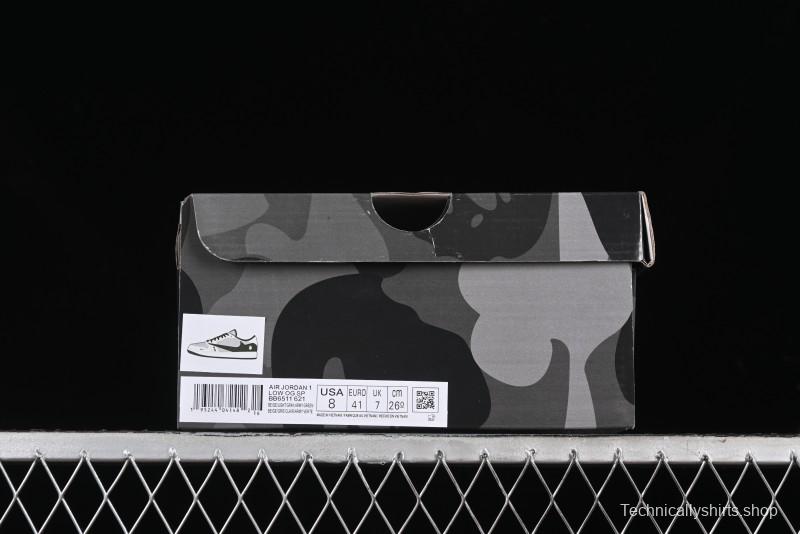 Nike Travis Scott x Fragment Design x Air Jordan 1 Low OG SP AJ1 Bape Collaboration - BB6511-621