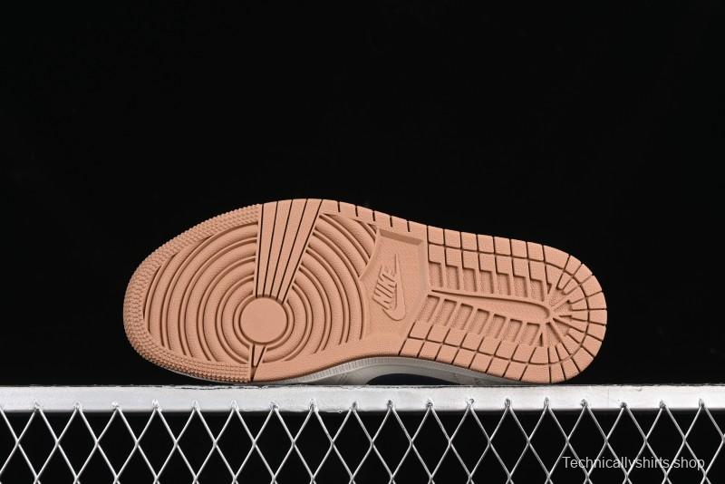 Nike Air Jordan 1 Low Supreme Collaboration Retro Basketball Shoes - WG8850-011