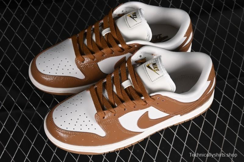 Nike Dunk Low LX SB Casual Skate Shoes in Brown Ostrich - FJ2260-001