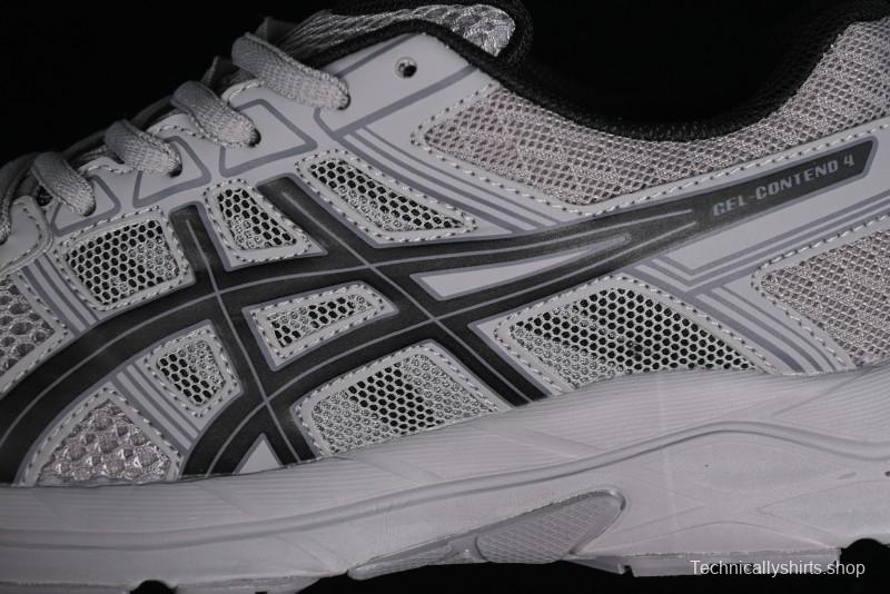 Asics Gel-Contend 4 Low-Top Breathable Running Shoes with Rearfoot Gel Cushioning - T8D4Q-032
