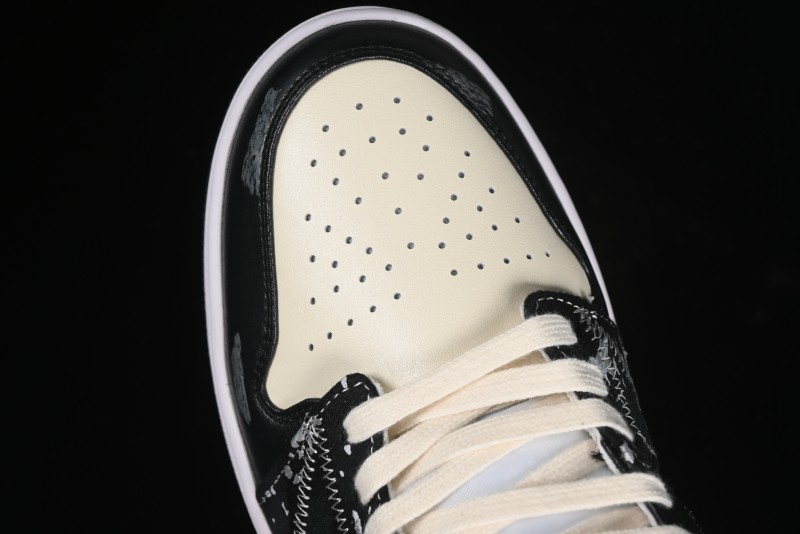 Nike Air Jordan 1 Low AJ1 Panda Prank Universe Exploration Custom Casual Sneakers - 553558-132