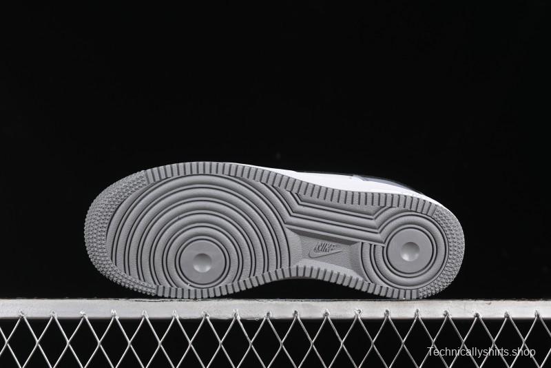 Nike Air Force 1 '07 Low Casual Sneakers in Black, White, and Gray - FB7162-081