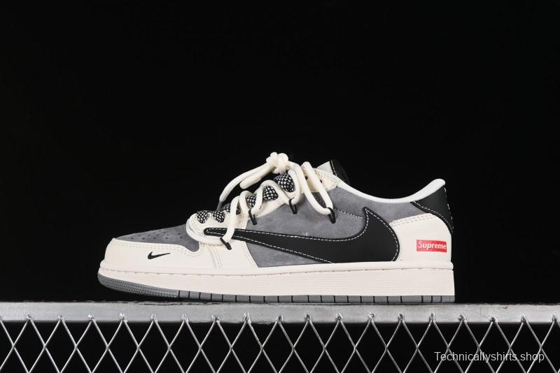 Nike Travis Scott x Fragment Design x Air Jordan 1 Low OG SP AJ1 Supreme Collaboration - SJ0086-132