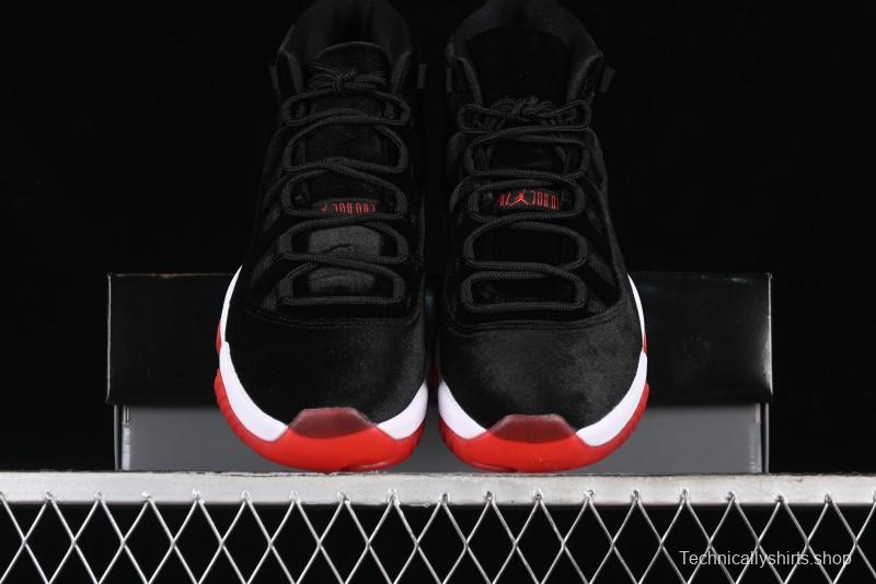 Nike Air Jordan 11 Retro Bred Velvet Basketball Shoes - DB5457-061