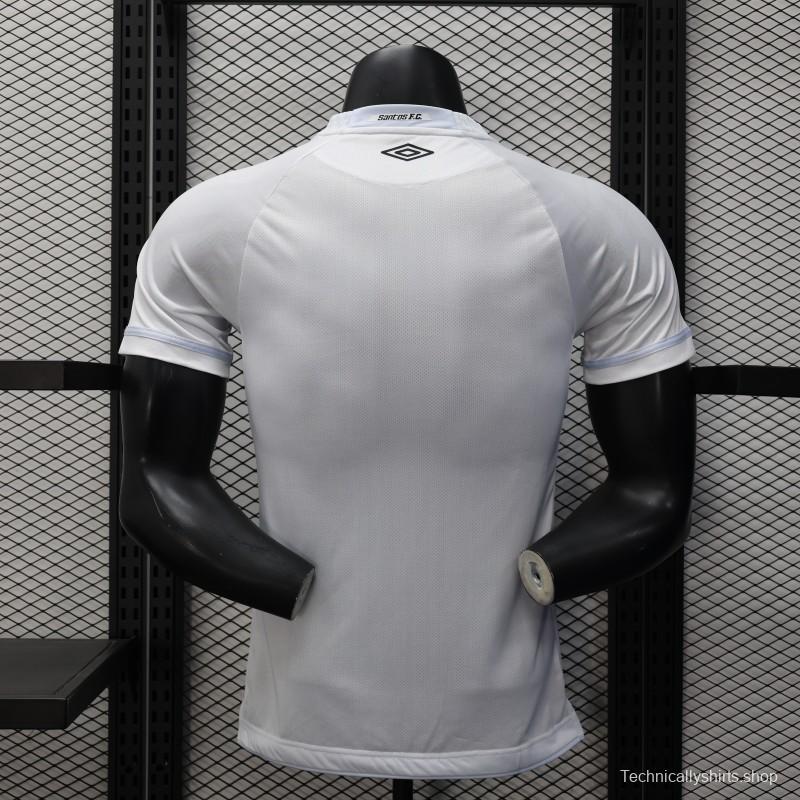 Player Version 25/26 Santos Home Jersey Without Sponsors