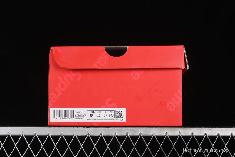 Nike Travis Scott x Fragment Design x Air Jordan 1 Low OG SP AJ1 Supreme Collaboration - Tie-Dye Blue Low-Top Casual Sneakers - CH6336-010