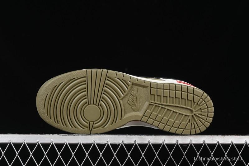 Nike SB Dunk Low Supreme Collaboration - Liberation Green Anniversary High-End Custom Low-Top Casual Sneakers - CH8311-231