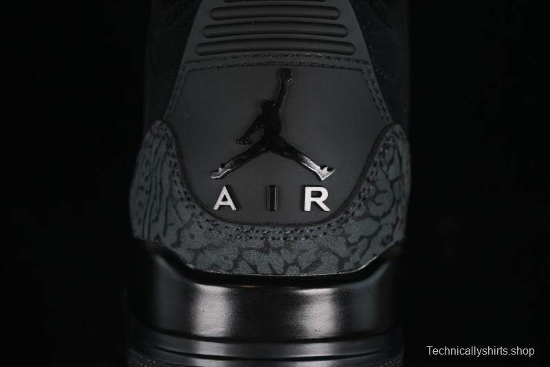 Nike Air Jordan 3 Retro Basketball Shoes in Midnight Black - CT8532-001