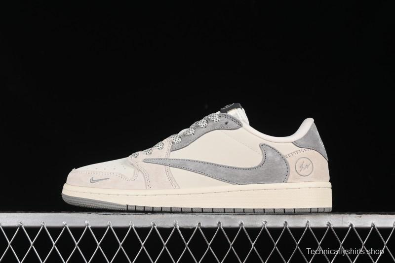 Nike Travis Scott x Fragment Design x Air Jordan 1 Low OG SP Sneakers - JH6088-612