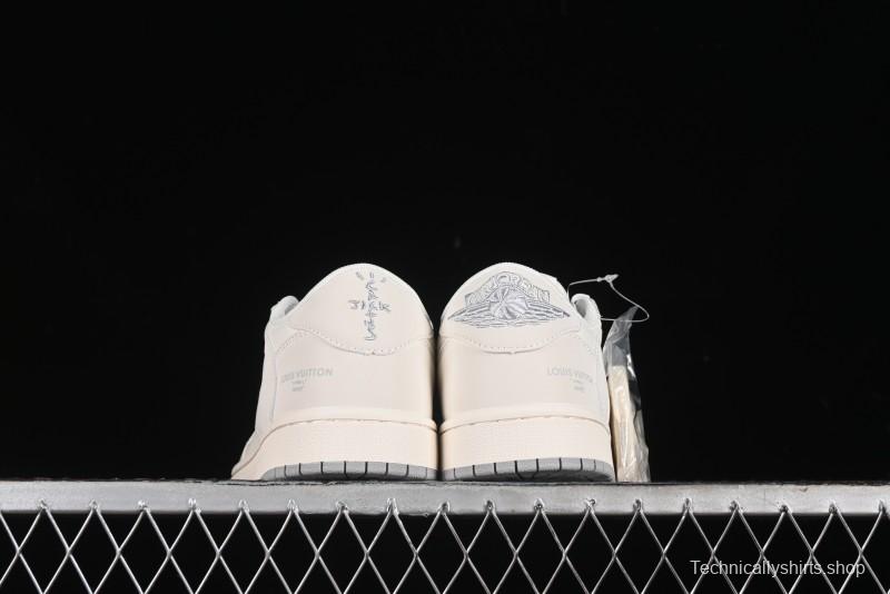 Nike Travis Scott x Fragment Design x Air Jordan 1 Low OG SP AJ1 LV Collaboration - XZ1268-002