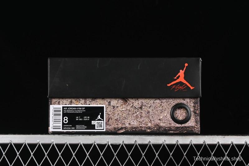 Nike Air Jordan 4 Retro Remastered Low-Top Basketball Shoes - HF4334-300