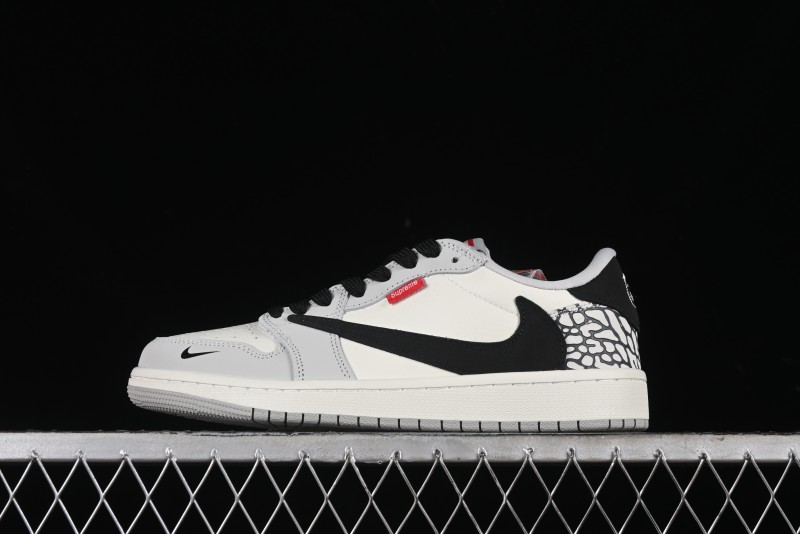 Nike Travis Scott x Fragment Design x Air Jordan 1 Low OG SP AJ1 Supreme Collaboration - JH6089-003
