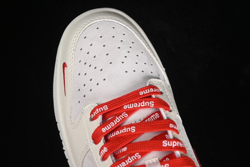 Nike SB Dunk Low Supreme Collaboration - Anniversary Edition Customized Low-Top Casual Skate Shoes - KK1333-002