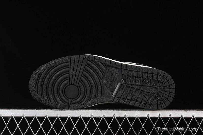 Nike Travis Scott x Fragment Design x Air Jordan 1 Low OG SP AJ1 Supreme Collaboration - Mist Blue Low-top Casual Sneakers - SJ2068-119