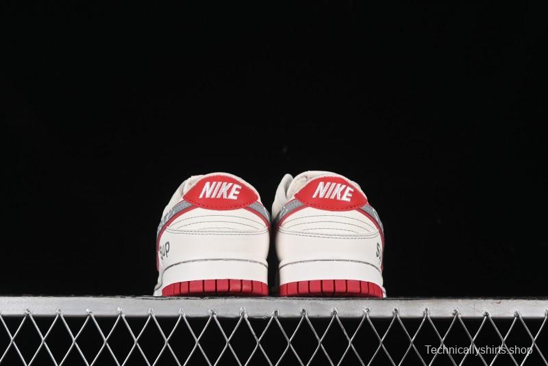 Nike SB Dunk Low SUP Collaboration - Signature Grey Check Anniversary High-End Custom Low-Top Casual Skate Shoes DJ2024-030
