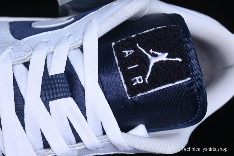 Nike Air Jordan 1 Low AJ1 Navy Blue Silk Casual Sneakers - FZ8778-044