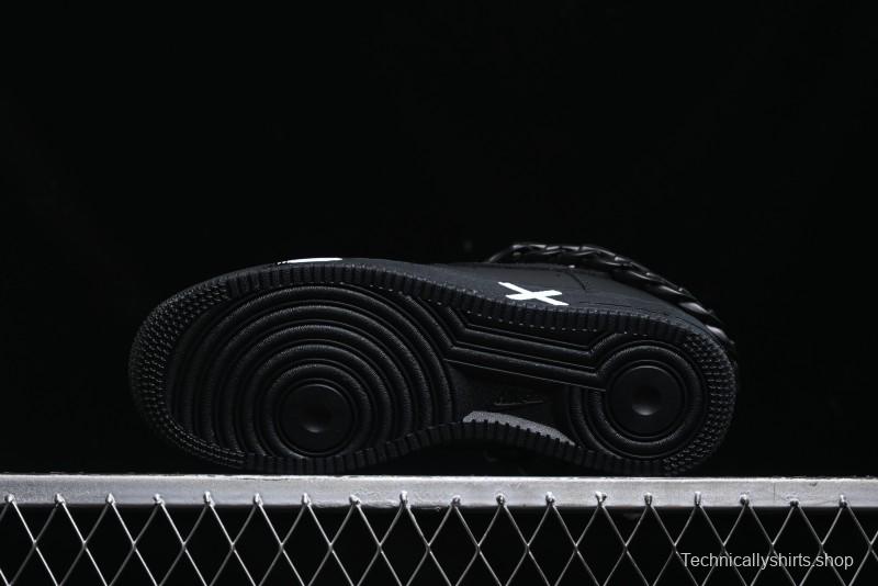 Nike Air Force 1 '07 Low Black Deconstructed Utility Casual Sneakers - CW2288-763