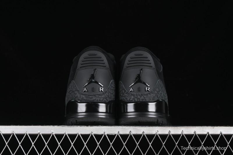 Nike Air Jordan 3 Retro Basketball Shoes Midnight Black - CT8532-001