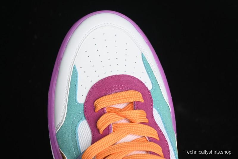 Christian Louboutin Funnyto Flat French Luxury Brand Low-Top Sneakers in Purple Color Block - X.D4