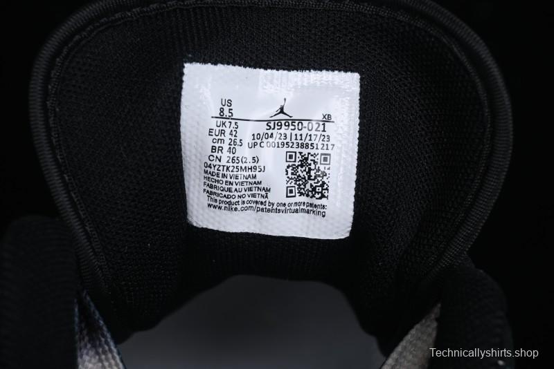 Nike Air Jordan 1 Low AJ1 Supreme Collaboration - Black White Two-Tone Retro Basketball Shoes - SJ9950-021