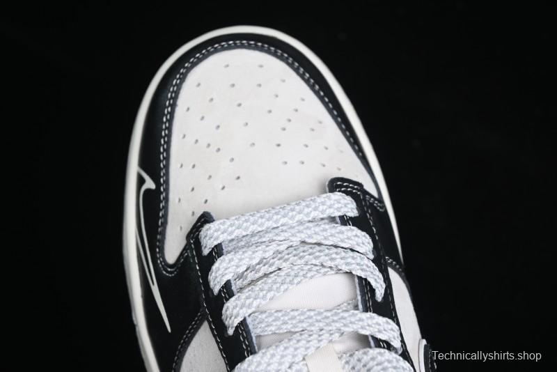 Nike SB Dunk Low The North Face Series - High Gloss Black Swoosh Anniversary Custom Low-Top Casual Skate Shoes - DJ2024-047