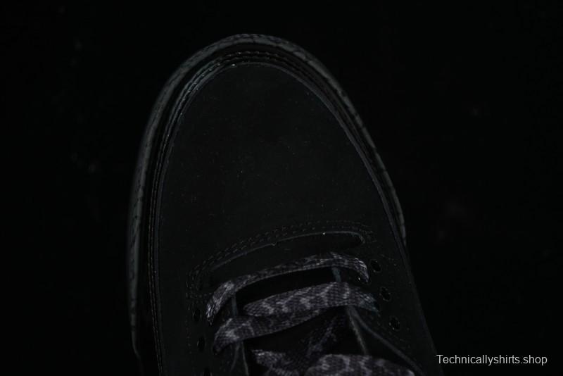 Nike Air Jordan 3 Retro Basketball Shoes in Midnight Black - CT8532-001