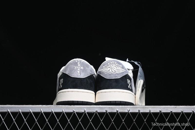 Nike Travis Scott x Fragment Design x Air Jordan 1 Low OG SP Sneakers - SJ2068-108