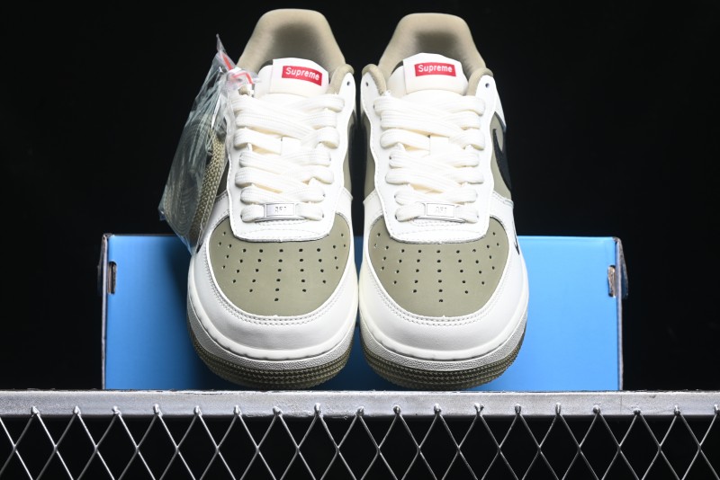 Nike Air Force 1 '07 Low Supreme Casual Sneakers in Military Green - CH6336-508