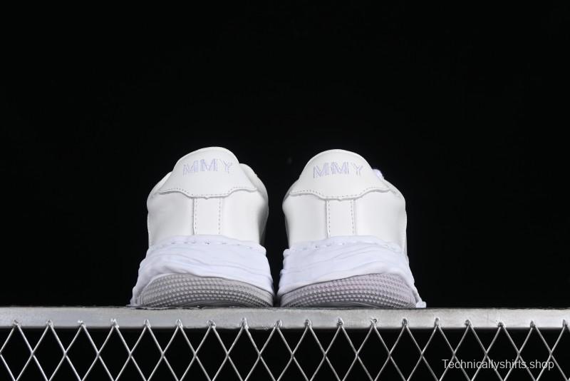 Wayne Original Sole Leather Low Sneaker with Deconstructed Ice Cream Sole - MMY