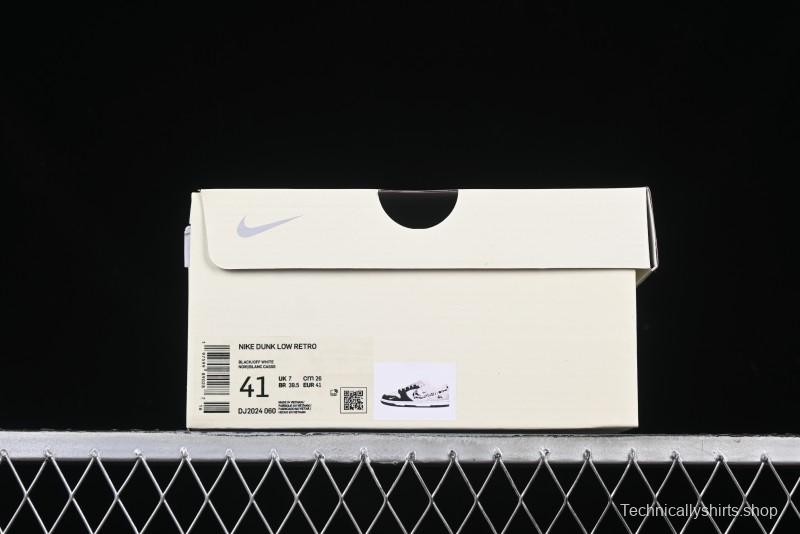 Nike SB Dunk Low Stussy Collaboration Zebra Black White Swoosh Anniversary Custom Low-Top Casual Skate Shoes - DJ2024-060
