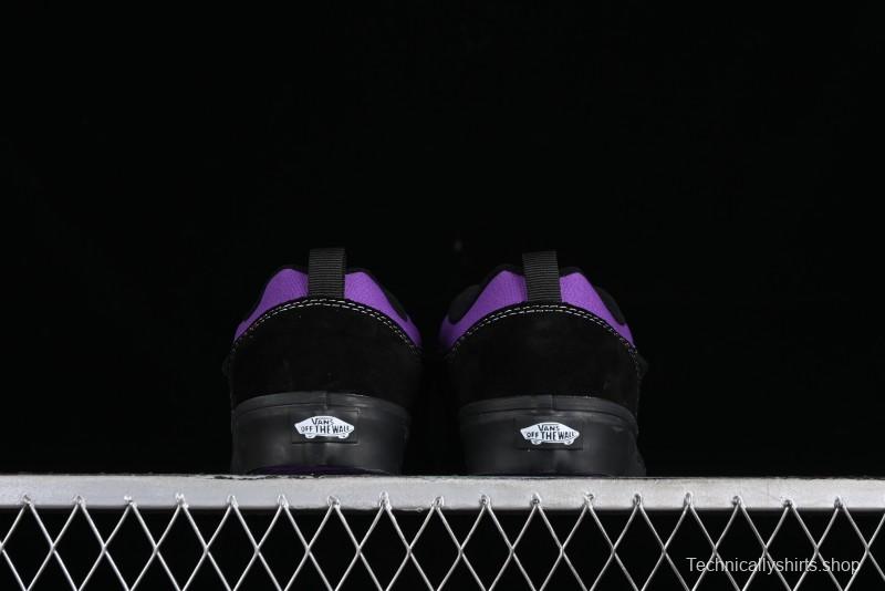 Vans Classics Knu Skool Black Purple Slip-On Shoes - VN0009QCSWE