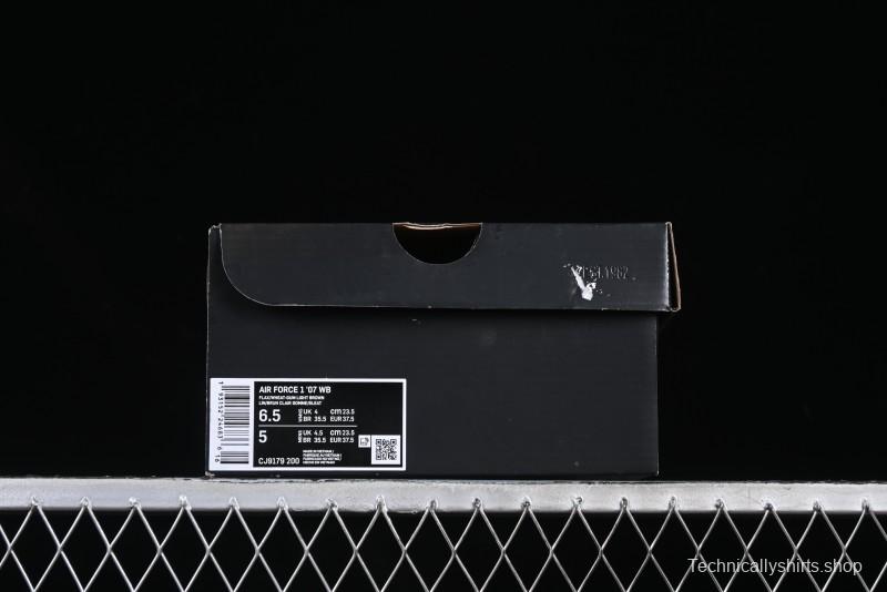 Nike Air Force 1 '07 WB Low-Top Sneakers with Full-Length Hexagonal Air Cushion - CJ9179-200