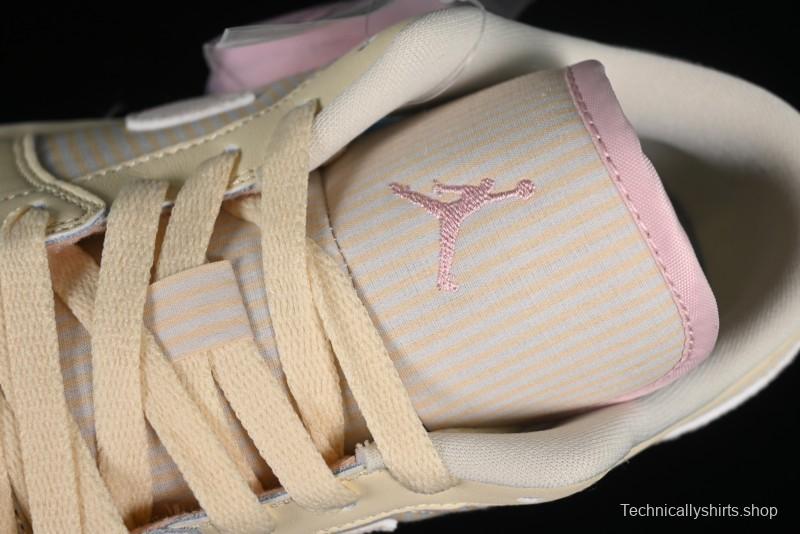 Nike Air Jordan 1 Low AJ1 Khaki Pink Low-Top Lifestyle Basketball Shoes - FQ1925-100