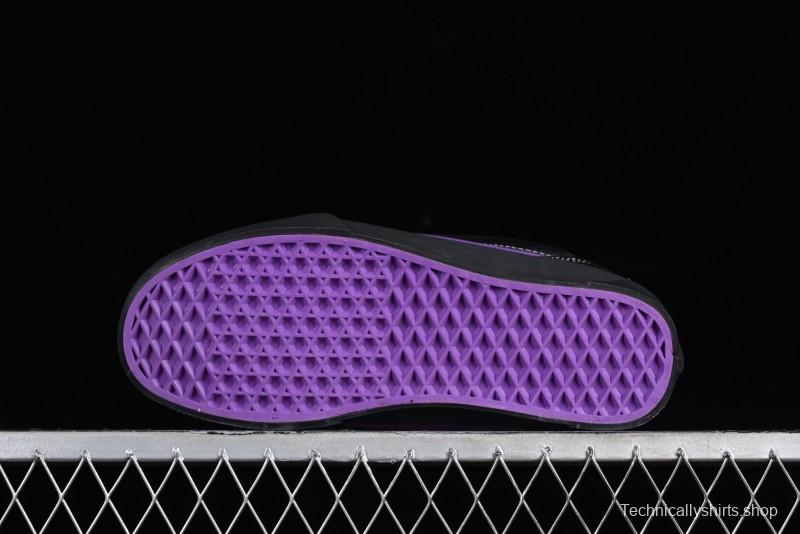 Vans Classics Knu Skool Black Purple Slip-On Shoes - VN0009QCSWE