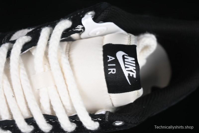 Nike Air Force 1 '07 Low Supreme Champion Collaboration Beige Black Mini Swoosh Casual Sneakers - SJ6698-019