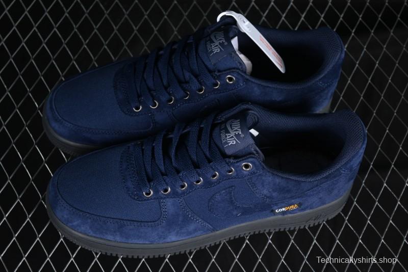 Nike Air Force 1 '07 Low Casual Sneakers in Light Blue with Full-Length Air Cushion - HQ3822-400