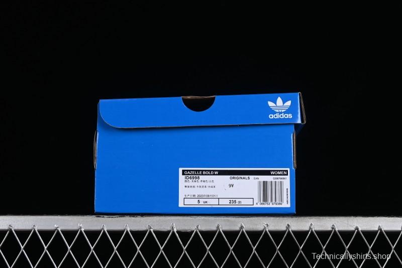 Adidas Originals Gazelle Bold Low-Top Sneakers with Thick Sole for Casual Wear - ID6998