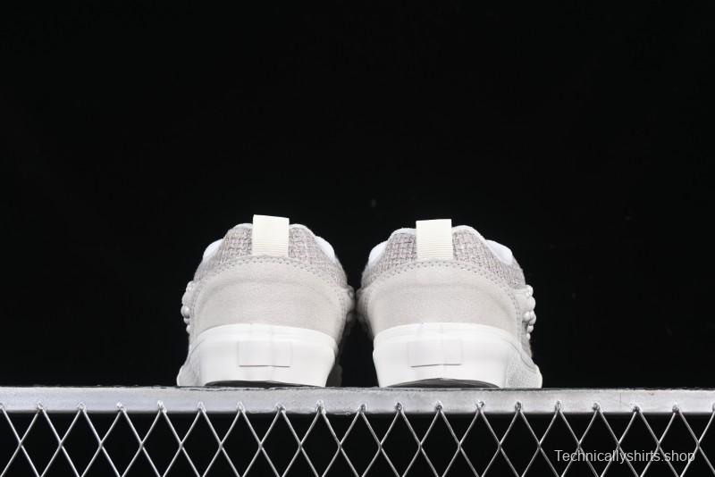Vans Knu Skool Pearl White Grey Low Top Casual Skate Shoes - VN0007QDBGE