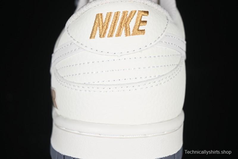 Nike SB Dunk Low Dior x Stone Island Triple Collaboration - Anniversary High-End Custom Low-Top Casual Sneakers - DM6868-043