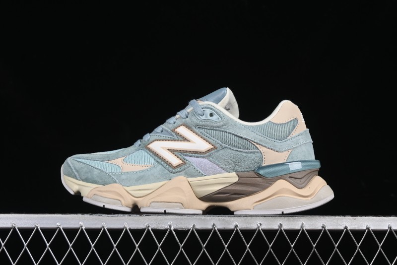 New Balance 9060 Retro Casual Running Sneakers with ABZORB Cushioning Technology - U9060FNB