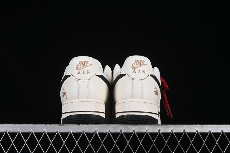 Nike Air Force 1 '07 Low Stussy Collaboration Rose Gold Embroidery Low-Top Casual Sneakers - XZ6188-720